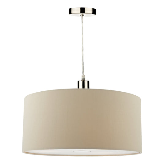 Dar Lighting RON6529 Ronda 40cm Easyfit Pendant Ecru - 35352