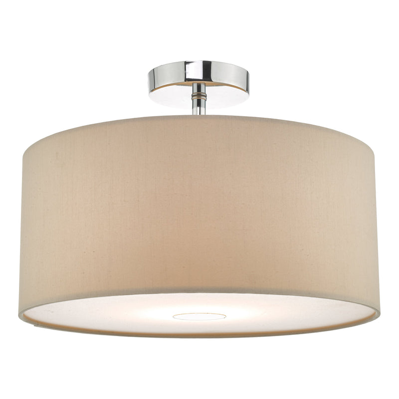 Load image into Gallery viewer, Dar Lighting RON6529 Ronda 40cm Easyfit Pendant Ecru - 35352
