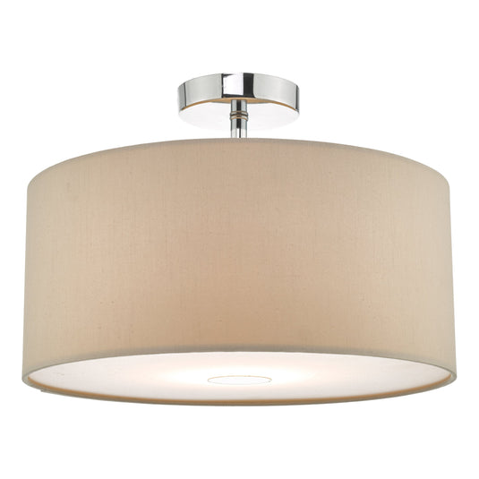 Dar Lighting RON6529 Ronda 40cm Easyfit Pendant Ecru - 35352