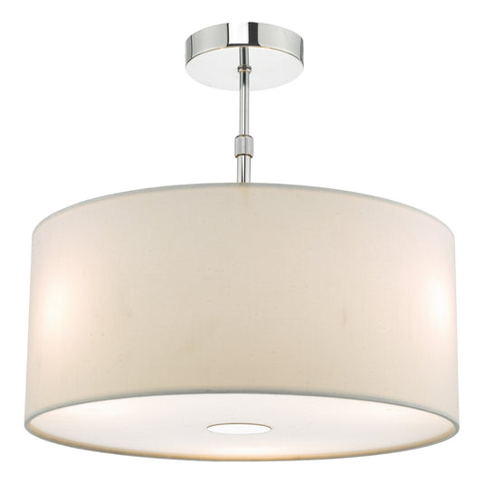 Dar Lighting RON652 Ronda 40cm Easyfit Pendant Porcelain White - 35351