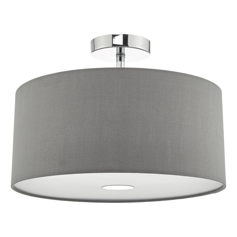 Load image into Gallery viewer, Dar Lighting RON6539 Ronda 40cm Easyfit Pendant Slate Grey - 35353
