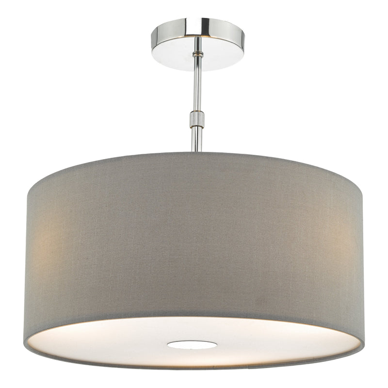 Load image into Gallery viewer, Dar Lighting RON6539 Ronda 40cm Easyfit Pendant Slate Grey - 35353
