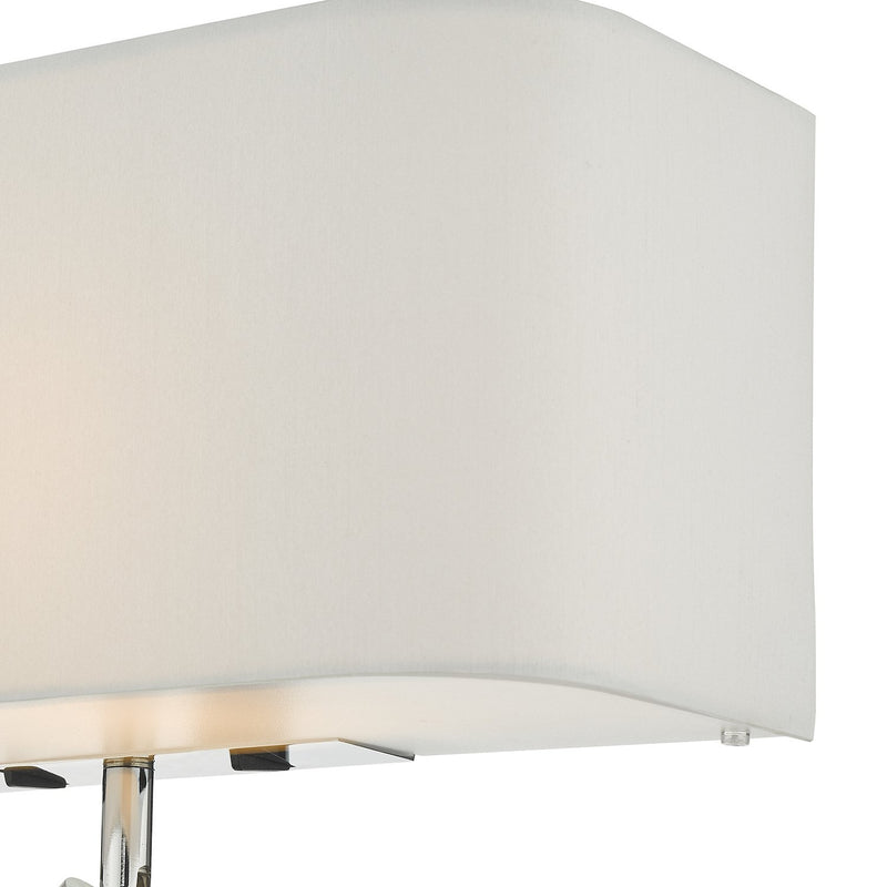 Load image into Gallery viewer, Dar Lighting RON712L Ronda 3 Light Wall Light Ivory With LED Reading Light - 27125
