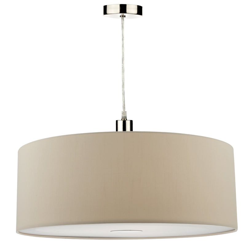 Load image into Gallery viewer, Dar Lighting RON8629 Ronda 60cm Easy Fit Pendant Ecru - 35356
