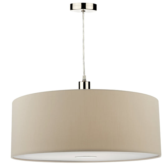 Dar Lighting RON8629 Ronda 60cm Easy Fit Pendant Ecru - 35356