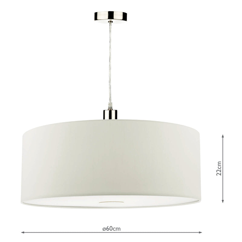 Load image into Gallery viewer, Dar Lighting RON862 Ronda 60cm Easyfit Pendant Porcelain White - 35355
