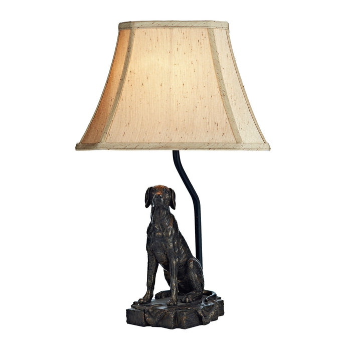 Dar Lighting ROV4263-X Rover Table Lamp Bronze complete with Shade - 17331