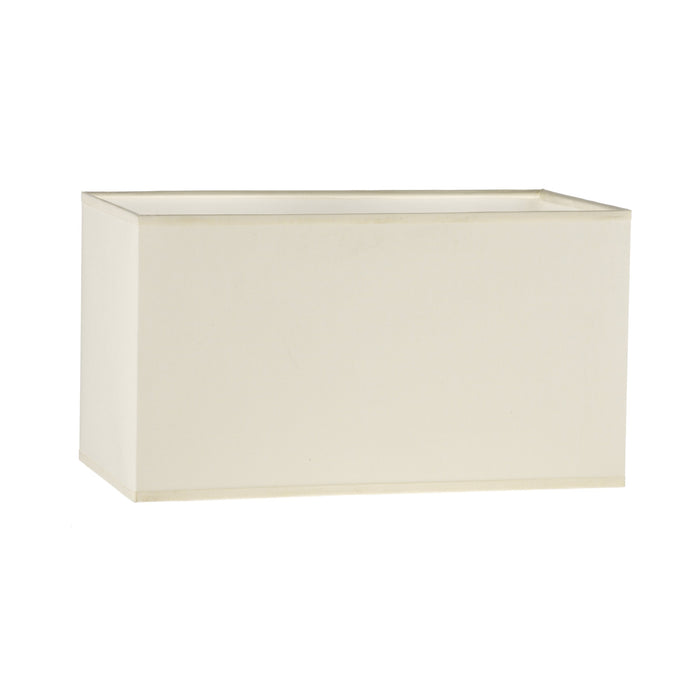 Dar Lighting S1021 S1021 Cream Cotton Rectangle Shade 34cm - 35361
