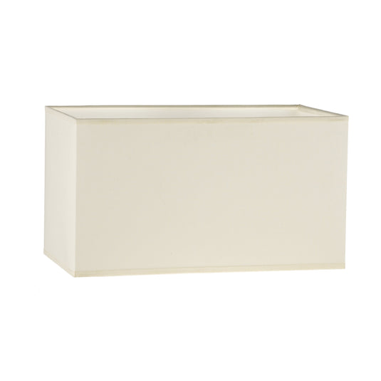 Dar Lighting S1021 S1021 Cream Cotton Rectangle Shade 34cm - 35361