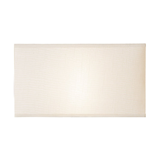 Dar Lighting S1021 S1021 Cream Cotton Rectangle Shade 34cm - 35361
