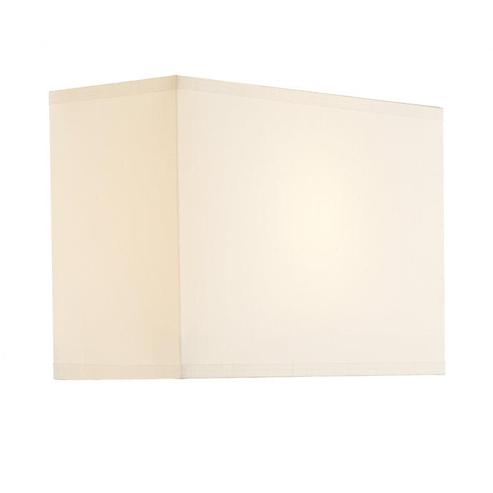 Dar Lighting S1025 Piza Cream Cotton Rectangle Shade 24cm - 14524