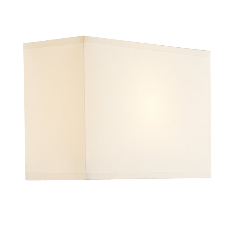 Load image into Gallery viewer, Dar Lighting S1025 Piza Cream Cotton Rectangle Shade 24cm - 14524

