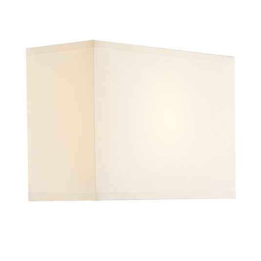 Dar Lighting S1025 Piza Cream Cotton Rectangle Shade 24cm - 14524
