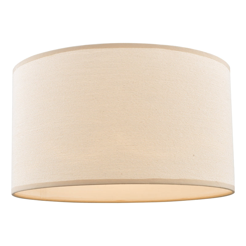 Load image into Gallery viewer, Dar Lighting S1055 Tuscan Taupe Cotton Drum Shade 40cm - 14951
