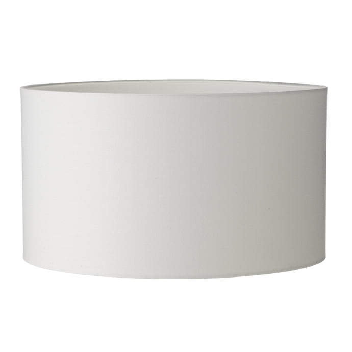 Dar Lighting S1056 Tuscan Ivory Cotton Drum Shade 40cm - 35362