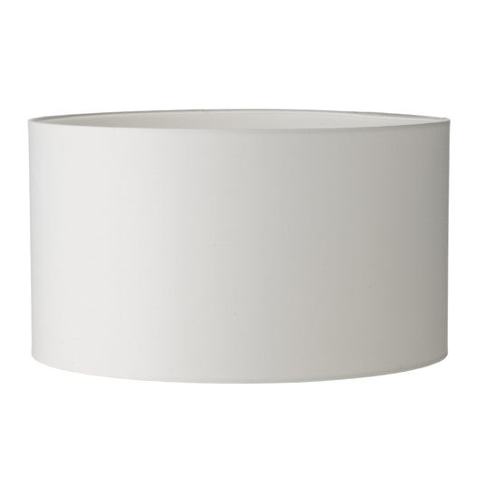 Dar Lighting S1056 Tuscan Ivory Cotton Drum Shade 40cm - 35362
