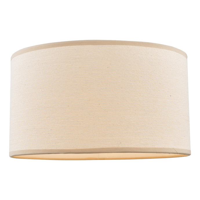 Dar Lighting S1057 Tuscan Taupe Cotton Drum Shade 30cm - 14954