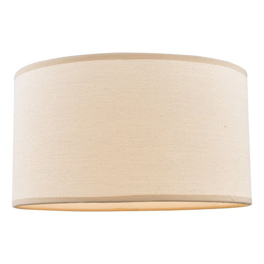 Dar Lighting S1057 Tuscan Taupe Cotton Drum Shade 30cm - 14954