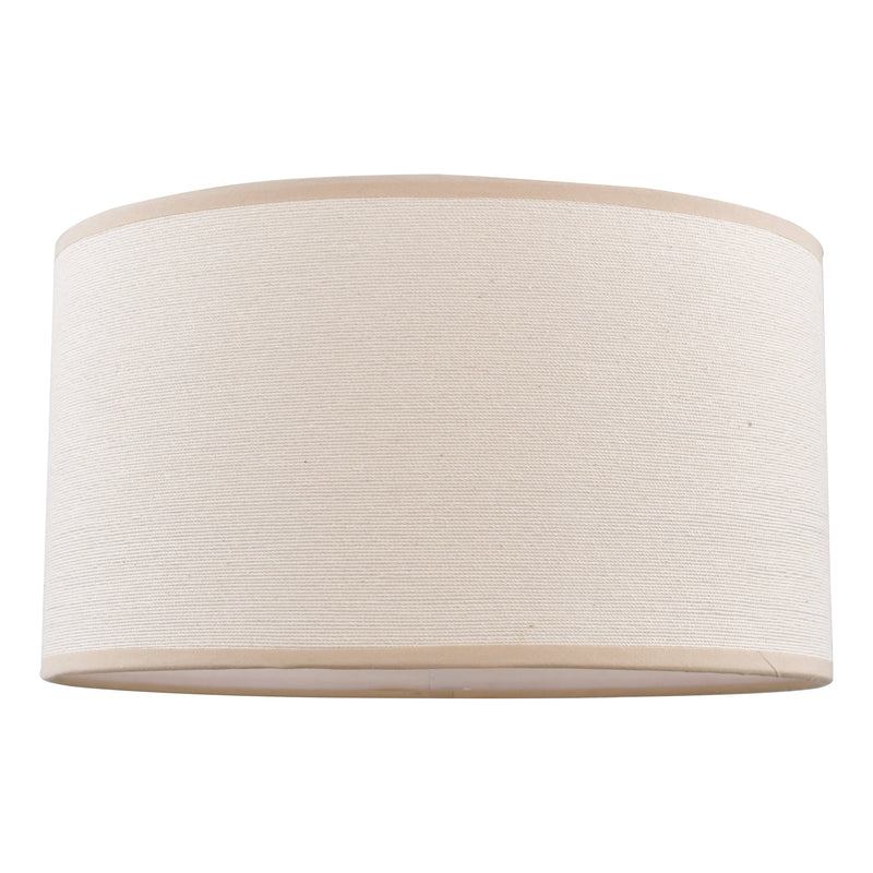 Load image into Gallery viewer, Dar Lighting S1057 Tuscan Taupe Cotton Drum Shade 30cm - 14954
