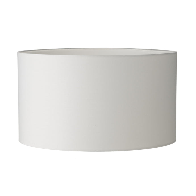 Dar Lighting S1058 Tuscan Ivory Cotton Drum Shade 30cm - 35363
