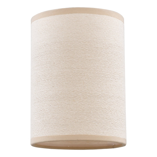 Dar Lighting S1060 S1060 Tuscan Taupe Cotton Cylinder Shade 13cm - 35364