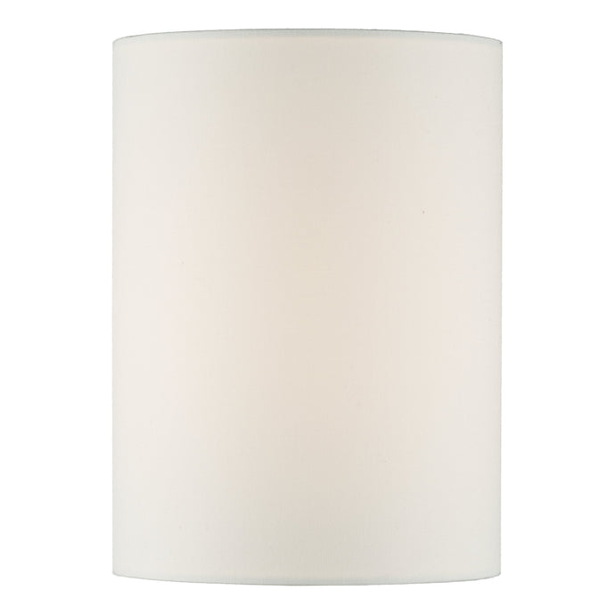 Dar Lighting S1061 Tuscan Ivory Cotton Cylinder Shade 13cm - 35365