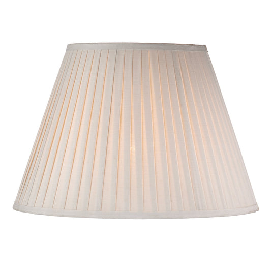 Dar Lighting S1098 S1098 Taupe Cotton Tapered Drum Shade 43cm - 35367