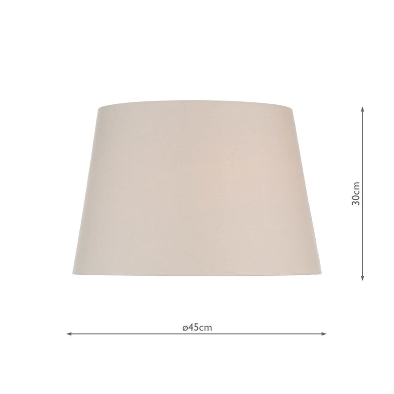 Load image into Gallery viewer, Dar Lighting S1099 S1099 Cream Cotton Tapered Drum Shade 45cm - 35368
