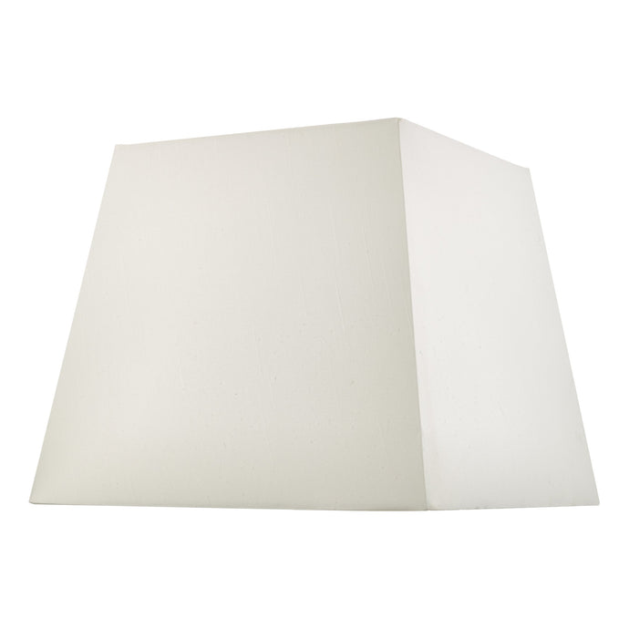 Dar Lighting S1101 S1101 Ivory Faux Silk Tapered Square Shade 37cm - 18920