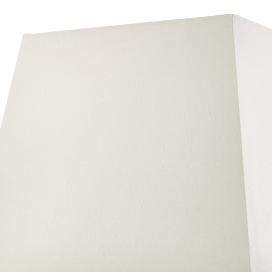 Dar Lighting S1101 S1101 Ivory Faux Silk Tapered Square Shade 37cm - 18920