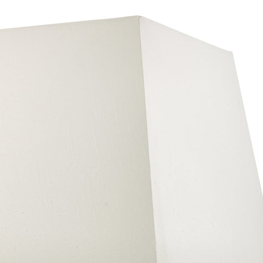 Dar Lighting S1101 S1101 Ivory Faux Silk Tapered Square Shade 37cm - 18920