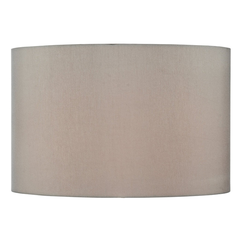 Load image into Gallery viewer, Dar Lighting S1120 S1120 Taupe Faux Silk Drum Shade 39cm - 35371

