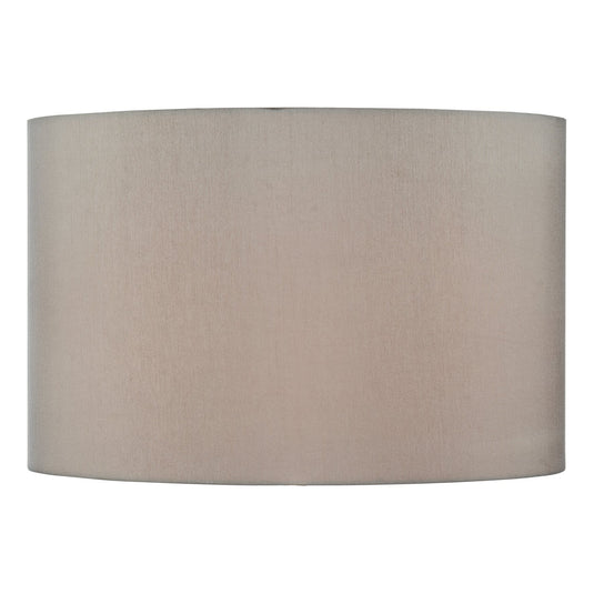 Dar Lighting S1120 S1120 Taupe Faux Silk Drum Shade 39cm - 35371