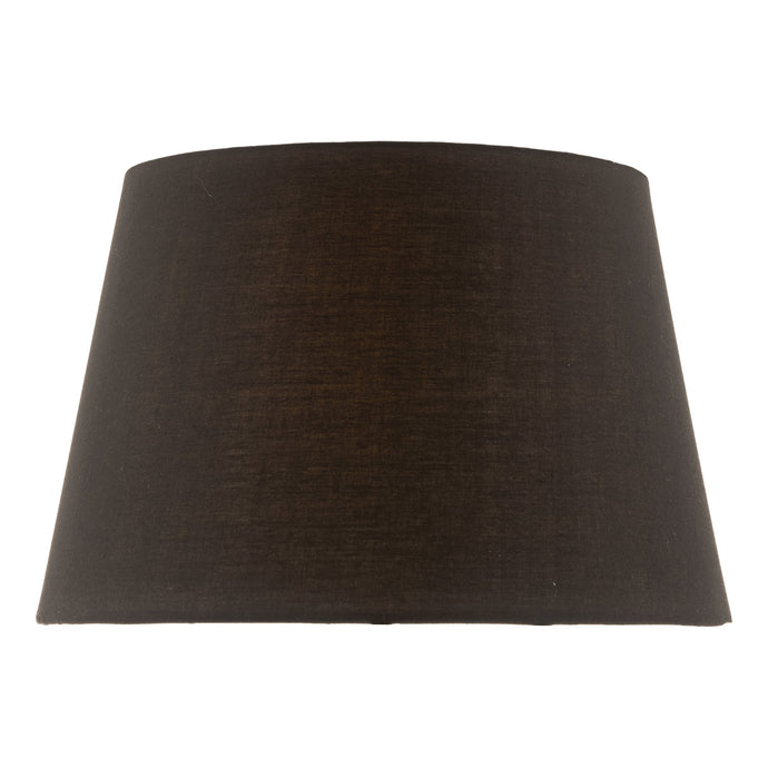 Dar Lighting SAF1422 Safia Black Cotton Tapered Drum Shade 36cm - 35375