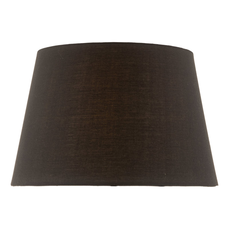 Load image into Gallery viewer, Dar Lighting SAF1422 Safia Black Cotton Tapered Drum Shade 36cm - 35375

