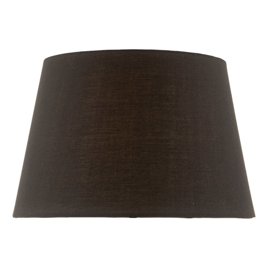 Dar Lighting SAF1422 Safia Black Cotton Tapered Drum Shade 36cm - 35375