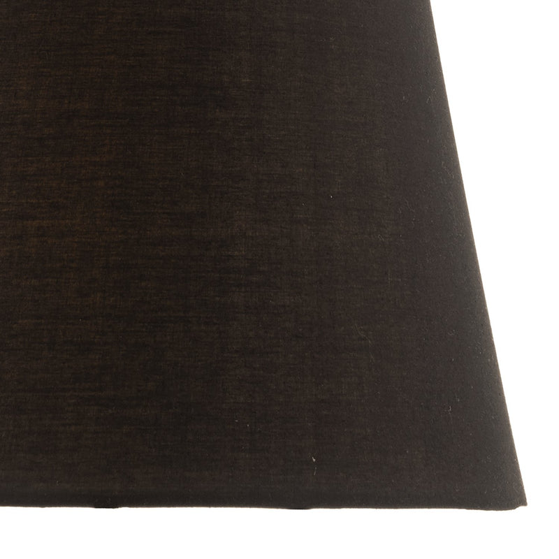 Load image into Gallery viewer, Dar Lighting SAF1422 Safia Black Cotton Tapered Drum Shade 36cm - 35375

