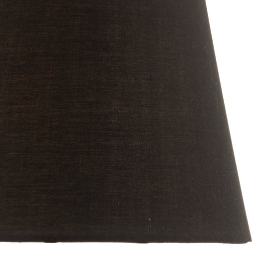 Dar Lighting SAF1422 Safia Black Cotton Tapered Drum Shade 36cm - 35375