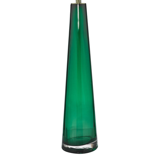 Dar Lighting SAM4224 Samara 1 Light Table Lamp Green Glass Base Only - 37010