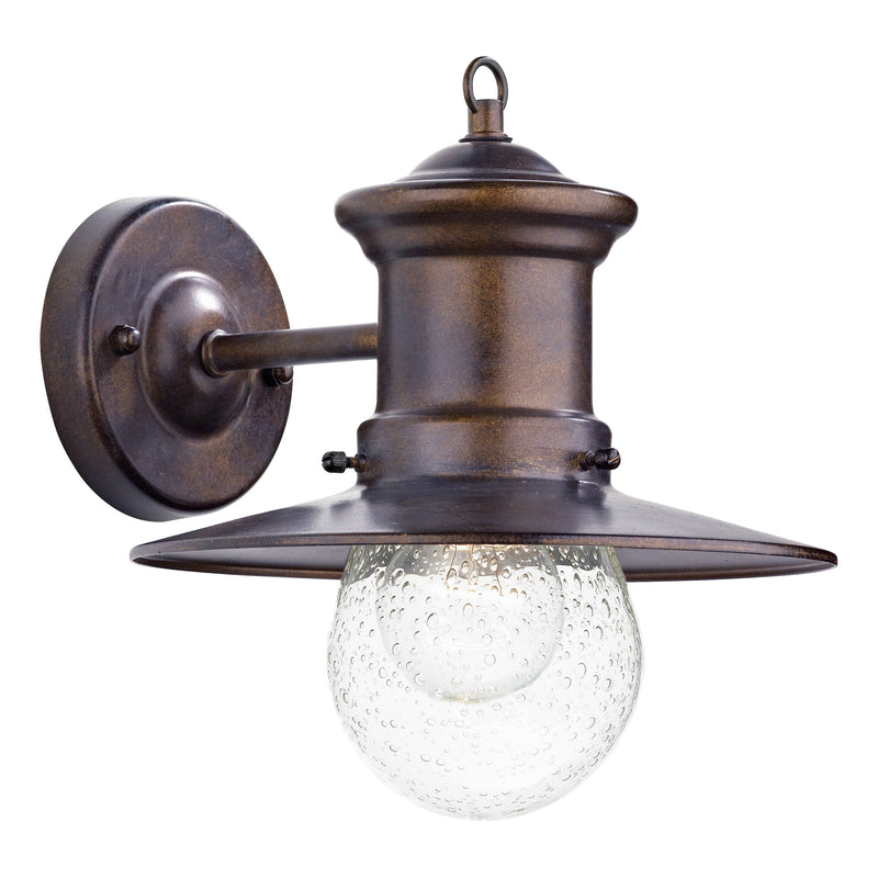 Load image into Gallery viewer, Dar Lighting SED1529 Sedgewick 1 Light Lantern Bronze Down Facing IP44 - 25211
