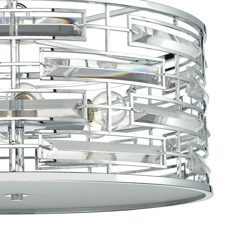 Load image into Gallery viewer, Dar Lighting SEV0650 Seville 6 Light Pendant K9 Crystal Polished Chrome - 35395
