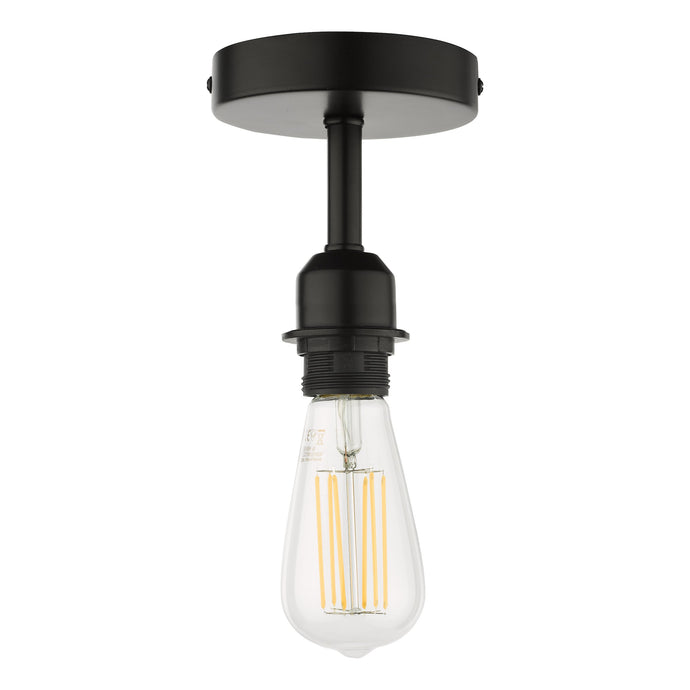 Dar Lighting SF0122 SF0122 1 Light Semi Flush Suspension Bracket Matt Black - 37013