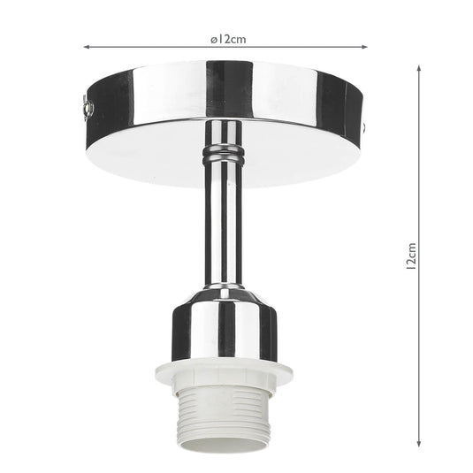 Dar Lighting SF0150 Semi Flush Suspension Polished Chrome - 23953