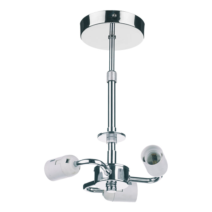 Dar Lighting SF5350 3lt Semi Flush Suspension Polished Chrome - 35398