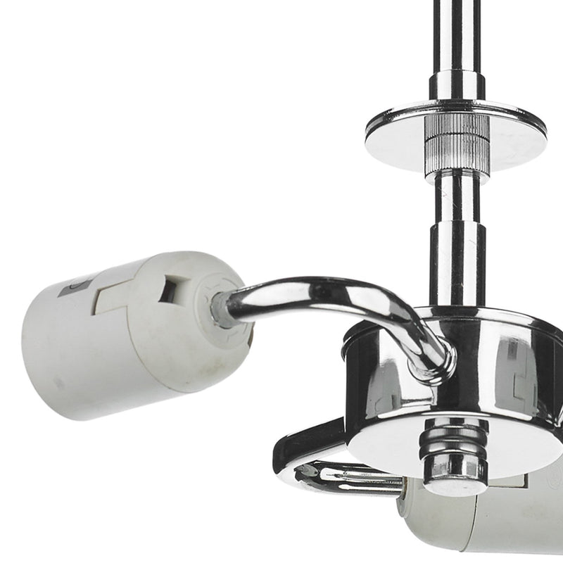 Load image into Gallery viewer, Dar Lighting SF5350 3lt Semi Flush Suspension Polished Chrome - 35398
