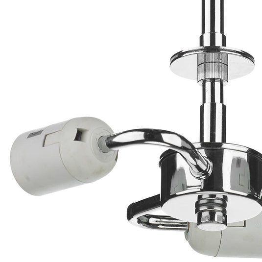 Dar Lighting SF5350 3lt Semi Flush Suspension Polished Chrome - 35398