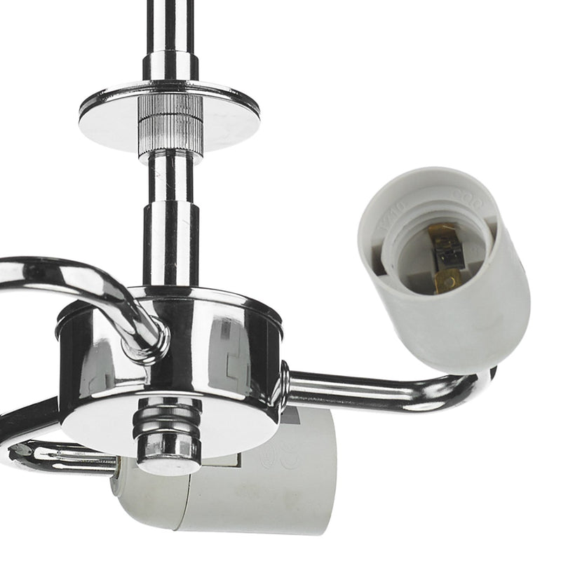 Load image into Gallery viewer, Dar Lighting SF5350 3lt Semi Flush Suspension Polished Chrome - 35398
