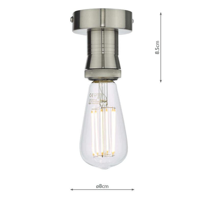 Load image into Gallery viewer, Dar Lighting SFB4861 SFB4861 1 Light Suspension Antique Chrome - 37014
