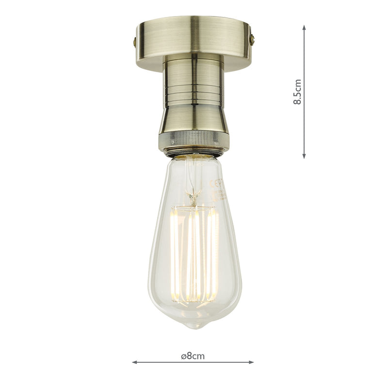 Load image into Gallery viewer, Dar Lighting SFB4875 SFB4875 1 Light Suspension Antique Brass - 37015
