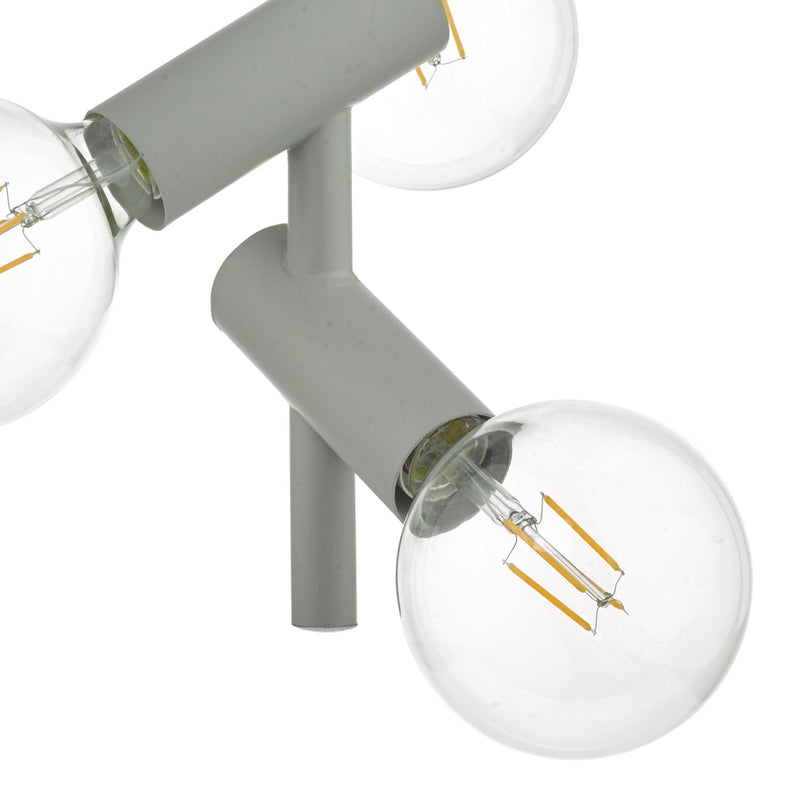Load image into Gallery viewer, Dar Lighting SIO0339 Sion 3lt Pendant Grey - 35403
